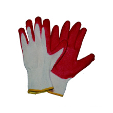 10g T / C Kniteed Liner Handschuh Latex Palm beschichtet Glatte Oberfläche